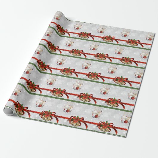 kerstbogen cadeaupapier (Uitgerold)