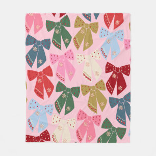 Kerstbogen Coquette Roze Fleece Deken