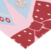 Kerstbogen Coquette Roze Korte Tafelloper (Hoek)