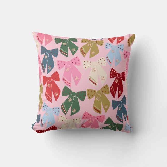 Kerstbogen Coquette Roze Kussen (Voorkant)