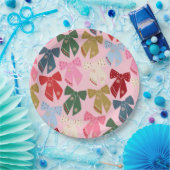 Kerstbogen Coquette Roze Papieren Bordje (Feest)