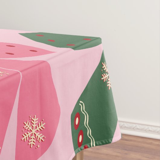 Kerstbogen Coquette Roze Tafelkleed (Voorbeeld)