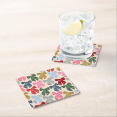 Kerstbogen Coquette Vierkante Kartonnen Onderzetter (Insitu)