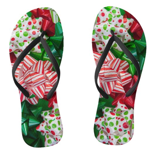 kerstbogen teenslippers (Voetbed)