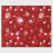 Kerstbokeh Cadeaupapier (Vlak)
