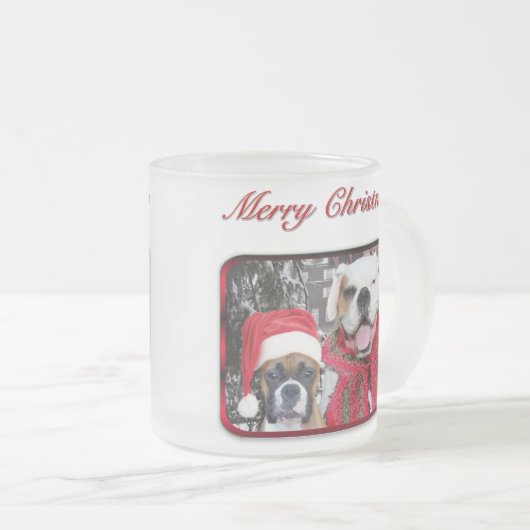 kerstboksers tegen mok (Voorkant rechts)