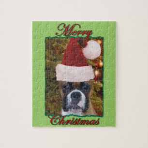 kerstbokshond legpuzzel