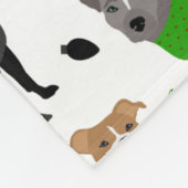 Kerstbol Dogs Fleece Blanket Deken (Hoek)