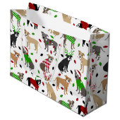 kerstbol grote cadeautas voor honden (Voorkant Gekanteld)