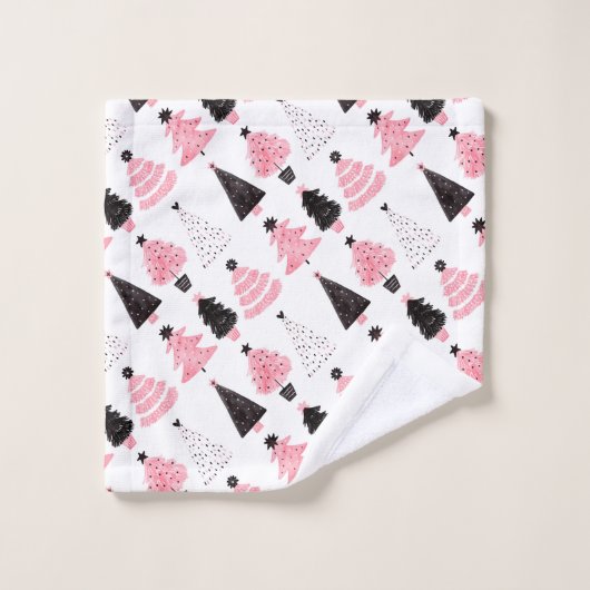 kerstbomen bad handdoek (Wasdoekje)