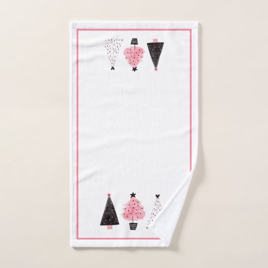 kerstbomen bad handdoek (Handdoek)