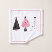 kerstbomen bad handdoek (Wasdoekje)