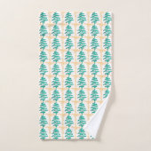 kerstbomen bad handdoek (Handdoek)