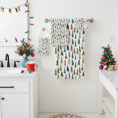 kerstbomen bad handdoek