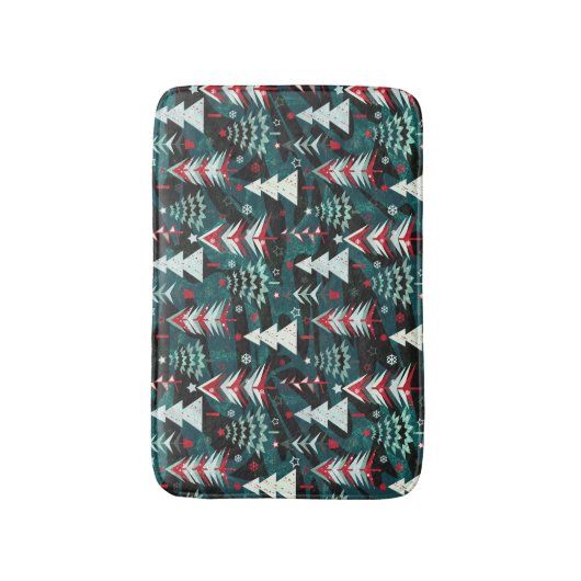 kerstbomen. badmat (Voorkant Verticaal)