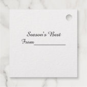 Kerstbomen Bedankjes Labels (Achterkant)