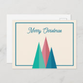 kerstbomen briefkaart (Voorkant / Achterkant)