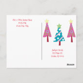 kerstbomen Briefkaarten Noordpool (Achterkant)