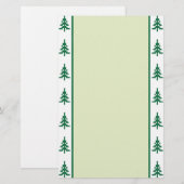 kerstbomen briefpapier (Voorkant / Achterkant)