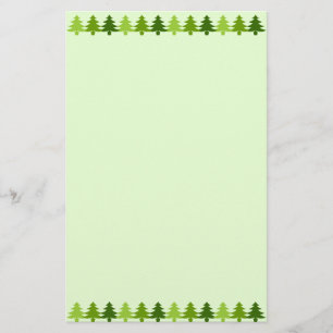 kerstbomen briefpapier