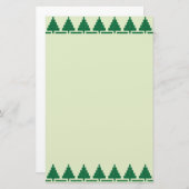 kerstbomen briefpapier (Voorkant / Achterkant)
