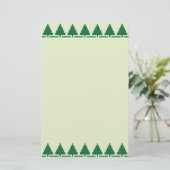 kerstbomen briefpapier (Staand voorkant)