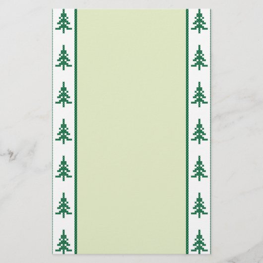 kerstbomen briefpapier (Voorkant)
