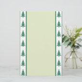 kerstbomen briefpapier (Staand voorkant)