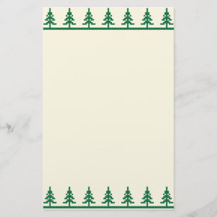 kerstbomen briefpapier