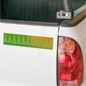 kerstbomen bumpersticker (Op Truck)