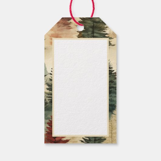 kerstbomen cadeaulabel (Achterkant)