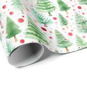 kerstbomen cadeaupapier (Rol Hoek)