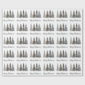 kerstbomen cadeaupapier (Vlak)