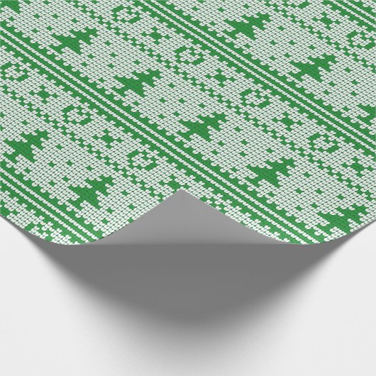 kerstbomen, cadeaupapier (Hoek)