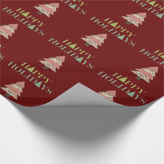 kerstbomen cadeaupapier (Hoek)