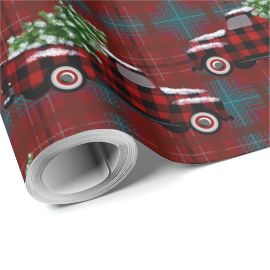  kerstbomen cadeaupapier (Rol Hoek)