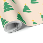 kerstbomen cadeaupapier (Rol Hoek)