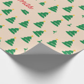 kerstbomen cadeaupapier (Hoek)