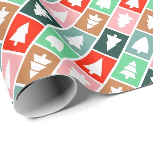 Kerstbomen Cadeaupapier (Rol Hoek)