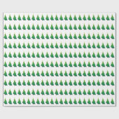 kerstbomen cadeaupapier (Vlak)