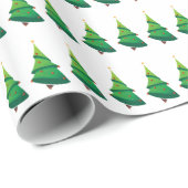 kerstbomen cadeaupapier (Rol Hoek)