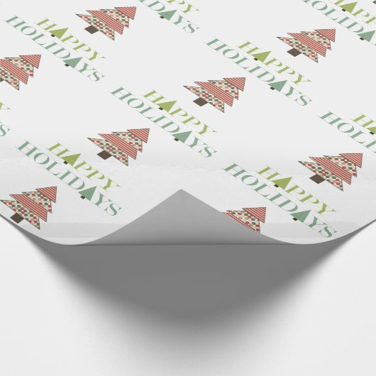 kerstbomen cadeaupapier (Hoek)