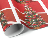 kerstbomen cadeaupapier (Rol Hoek)