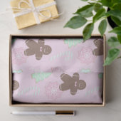 Kerstbomen Cookies Snoep Canes Roze Kerst Tissuepapier (Geschenk)