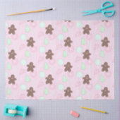 Kerstbomen Cookies Snoep Canes Roze Kerst Tissuepapier (Craft)