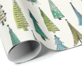 kerstbomen die papier verpakken (Rol Hoek)