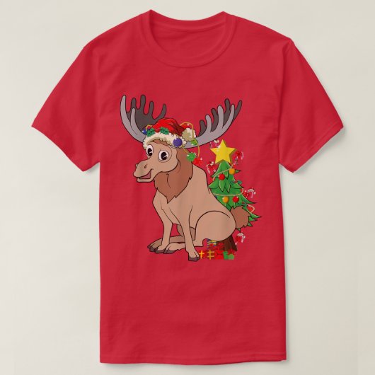 Kerstbomen Dierenvrienden kerstbomen T-shirt (Design voorkant)
