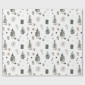 kerstbomen en Cadeaus Cadeaupapier (Vlak)