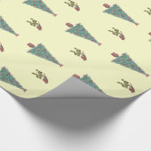 kerstbomen en kerstbomen cadeaupapier (Hoek)