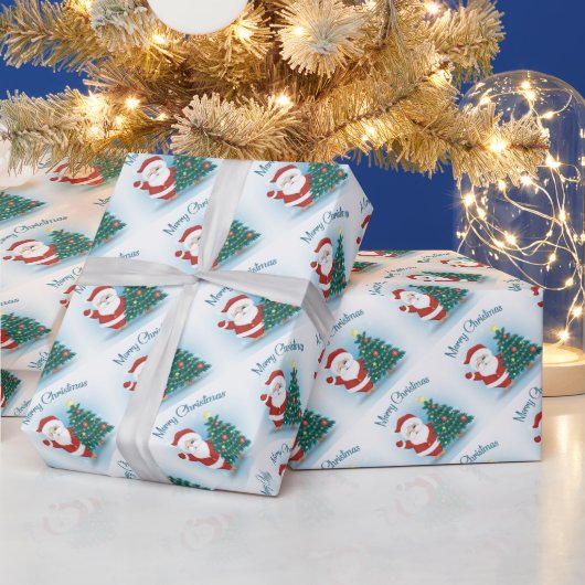 kerstbomen en kerstbomen cadeaupapier (Feestdagen)